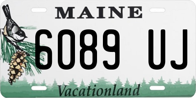 ME license plate 6089UJ