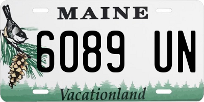 ME license plate 6089UN