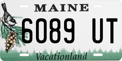 ME license plate 6089UT