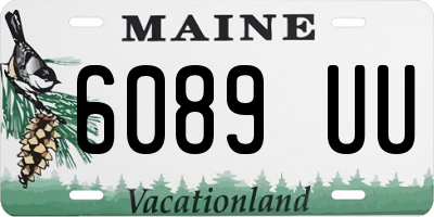 ME license plate 6089UU