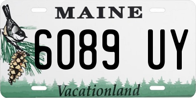 ME license plate 6089UY