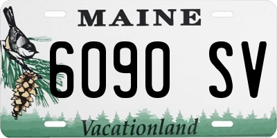 ME license plate 6090SV