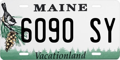 ME license plate 6090SY