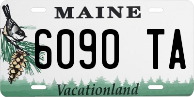 ME license plate 6090TA