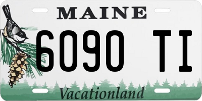 ME license plate 6090TI