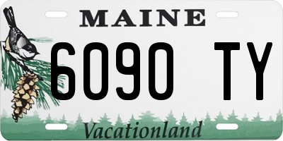 ME license plate 6090TY