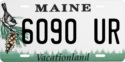 ME license plate 6090UR