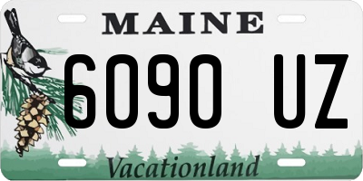ME license plate 6090UZ