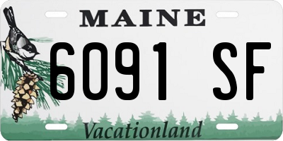 ME license plate 6091SF