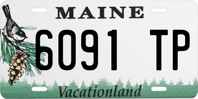 ME license plate 6091TP
