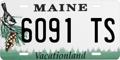 ME license plate 6091TS