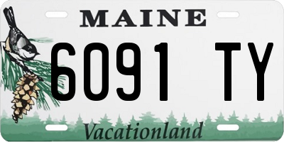 ME license plate 6091TY