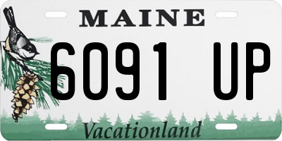 ME license plate 6091UP