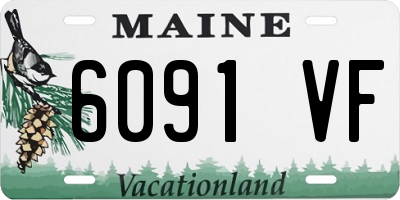 ME license plate 6091VF