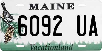 ME license plate 6092UA