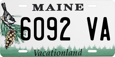 ME license plate 6092VA