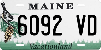 ME license plate 6092VD