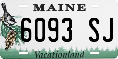 ME license plate 6093SJ