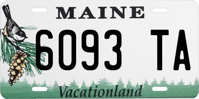 ME license plate 6093TA