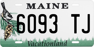 ME license plate 6093TJ