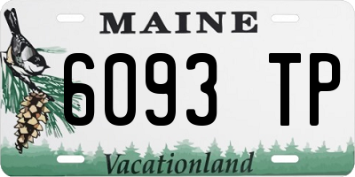 ME license plate 6093TP