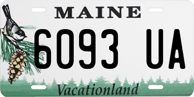 ME license plate 6093UA