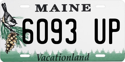 ME license plate 6093UP