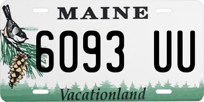 ME license plate 6093UU