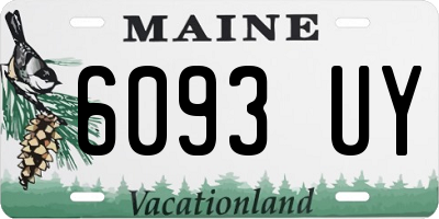 ME license plate 6093UY