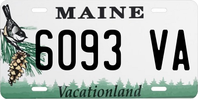 ME license plate 6093VA