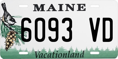 ME license plate 6093VD