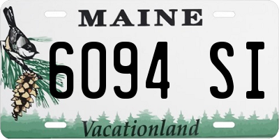 ME license plate 6094SI