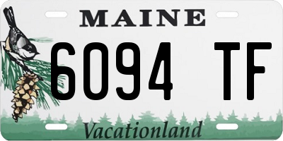 ME license plate 6094TF