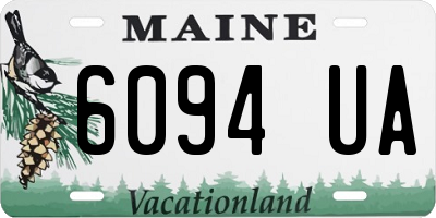 ME license plate 6094UA