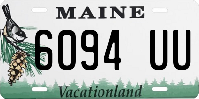 ME license plate 6094UU