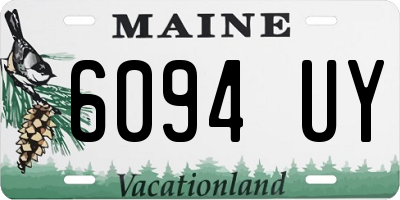 ME license plate 6094UY