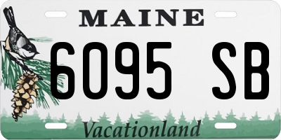 ME license plate 6095SB