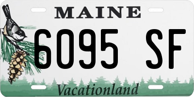 ME license plate 6095SF