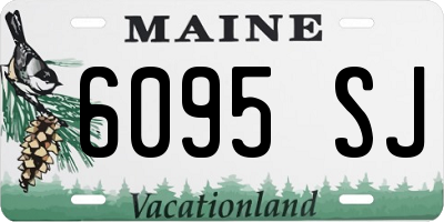 ME license plate 6095SJ