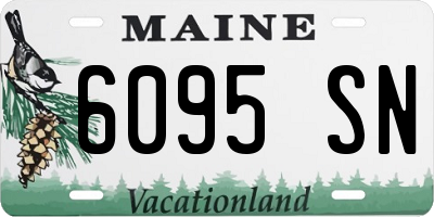 ME license plate 6095SN