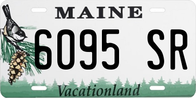 ME license plate 6095SR