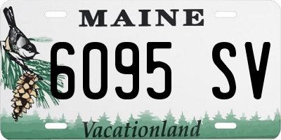 ME license plate 6095SV