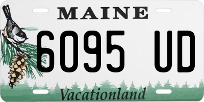 ME license plate 6095UD