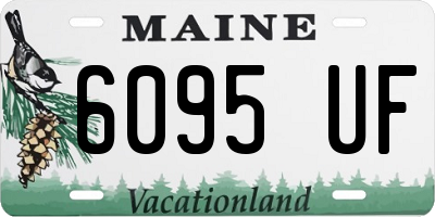 ME license plate 6095UF