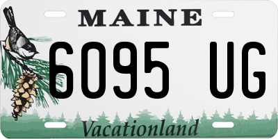 ME license plate 6095UG