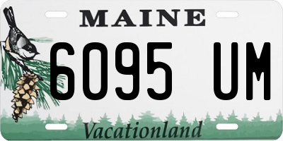 ME license plate 6095UM