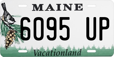 ME license plate 6095UP