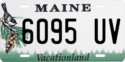 ME license plate 6095UV