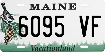 ME license plate 6095VF