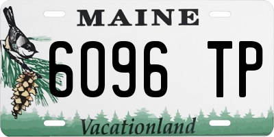 ME license plate 6096TP